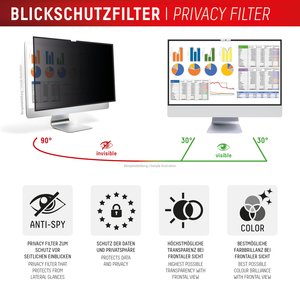 DISPLEX PRIVACY SAFE Blickschutzfilter für Apple iMac 24" M1 (2021)/ M3 (2023)/ M4 (2024)