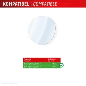 DISPLEX Schutzfolie Galaxy Watch 7/6 (40mm), 2 Stück