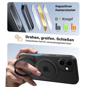 TORRAS Hülle für Apple iPhone 17 Smartphone - Schwarz
