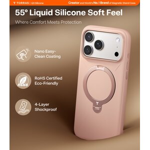 TORRAS Hülle für Apple iPhone 17 Pro Max Smartphone - Rosa