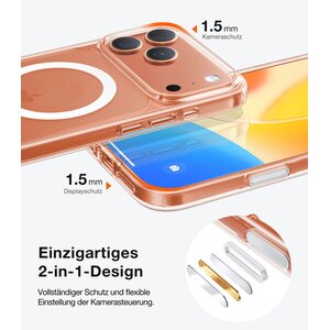 TORRAS Hülle für Apple iPhone 17 Pro Smartphone - Durchsichtig