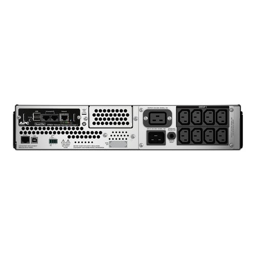 APC Smart-UPS, Line Interactive, 3kVA, Rackmontage 2HE, 230V, 8 IEC C13 und 1 IEC C19-Stecker, Netzwerkkarte, AVR, LCD