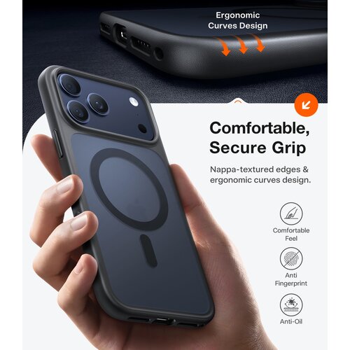 TORRAS Hülle für Apple iPhone 17 Pro Max Smartphone - Schwarz