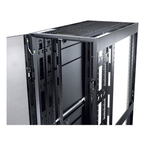 NetShelter SX, 48 HE, 600 mm breit x 1200 mm tief, Gehäuse mit schwarzen Seitenteilen