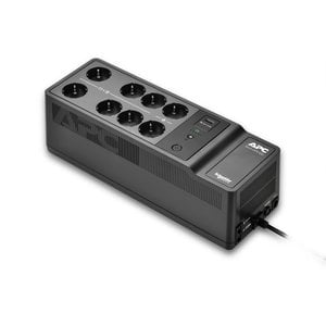 APC Back-UPS, 650VA/400W Boden-/Wandmontage, 230V, 8x CEE 7/3 Schuko-Steckdosen, USB Typ A Anschluss, vom Benutzer austaus