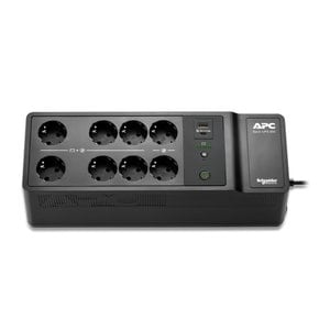 APC Back-UPS, 850VA/520W Boden-/Wandmontage, 230V, 8x CEE 7/3 Schuko-Steckdosen, USB Typ A+C Ports, vom Benutzer austausch
