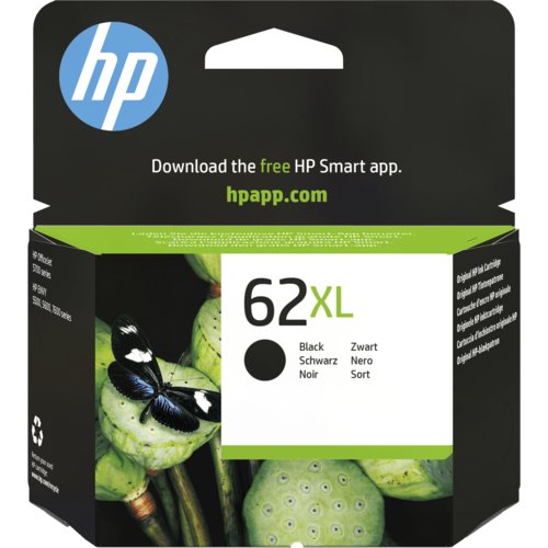 HP 62XL Schwarz Original Tintenpatrone mit hoher Reichweite
