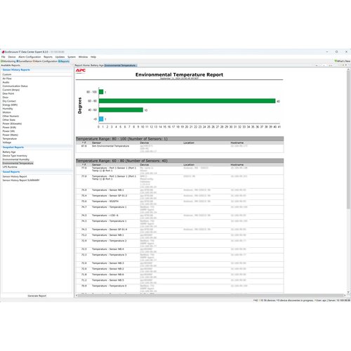StruxureWare Data Center Expert, Lizenz nur für 100 Knotenpunkte