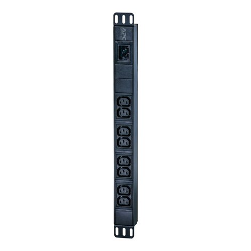 APC Easy Rack PDU, Basic, 1HE, 1-phasig, 3.7kW, 230V, 16A, 8 C13 Ausgänge, IEC60320 C20 Eingang