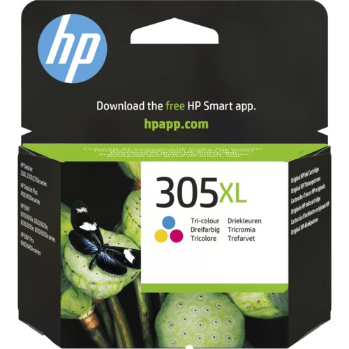 HP 305XL Cyan/Magenta/Gelb Original Druckerpatrone mit hoher Reichweite