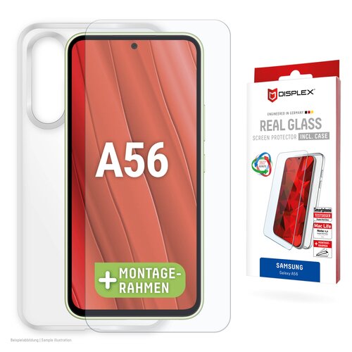 DISPLEX Schutzglas + Schutzhülle für Samsung Galaxy A56