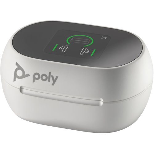 Poly Voyager Free 60/60+ Für Microsoft Teams zertifizierte weiße Ohrhörer (2 Stück)