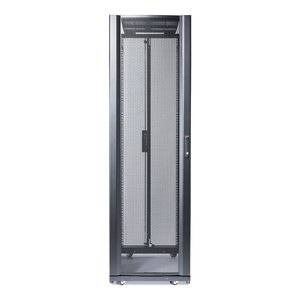 NetShelter SX, 48 HE, 600 mm breit x 1200 mm tief, Gehäuse mit schwarzen Seitenteilen