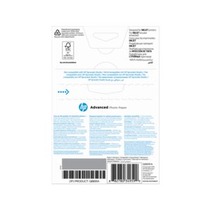 HP Advanced Tintenstrahl Fotopapier - 100 mm x 150 mm - 250 g/m² Grammage - Glänzend - 25er Blatt