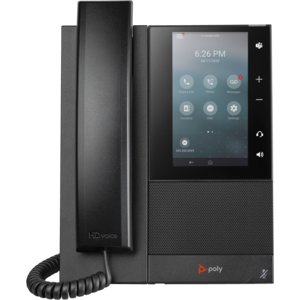 Poly CCX 505 IP-Telefon - Schnurgebunden - Verkabelt/Kabellos - Bluetooth, Wi-Fi - Desktop, Wandmontierbar - Schwarz - 24 