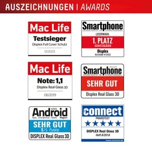 DISPLEX Premium Glas (Full Cover) für Samsung Galaxy S25 FE/S24 FE