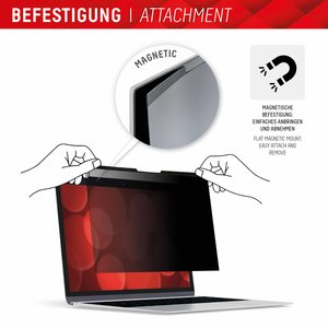 DISPLEX PRIVACY SAFE Magnetischer 2-Wege Blickschutzfilter für MacBook Pro 16,2‘‘