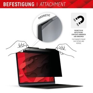 DISPLEX PRIVACY SAFE Magnetischer 2-Wege Blickschutzfilter für Laptop/ Notebook 13,3'' (16:10)