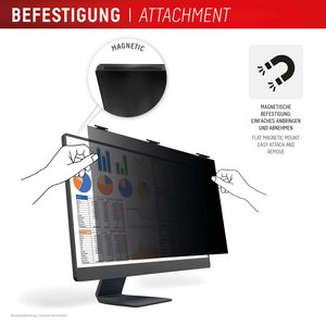 DISPLEX PRIVACY SAFE Blickschutzfilter für Desktop Monitor 27'' (16:10)