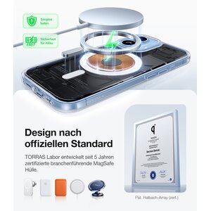TORRAS Hülle für Apple iPhone 17 Smartphone - Durchsichtig