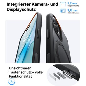TORRAS Hülle für Apple iPhone 17 Smartphone - Schwarz