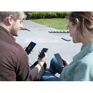 Trust Mobile Primo Batterie Externe Rapide 20000mAh, Power Bank USB-C 3A Grande Capacité, 3 Entrées, Chargeur iPhone, iPad