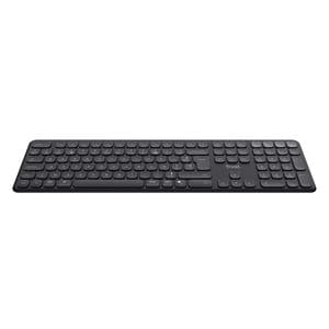 Trust Vaiya Clavier sans fil multi-appareils, noir - Connexion rapide sans fil 2,4GHz et 2x Bluetooth® - Confort de frappe