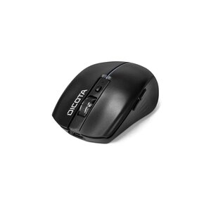 Souris Dicota D32044 - Bluetooth/Radio Fréquence - USB - Noir - Sans fil - 2,40 GHz - Rechargeable - 1600 dpi