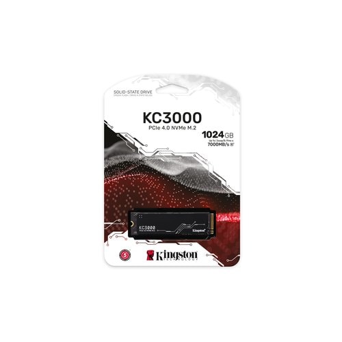 SSD Kingston KC3000 - M.2 2280 Interne - 1 To - PCI Express NVMe (PCI Express NVMe 4.0 x4) - Ordinateur de bureau, Noteboo
