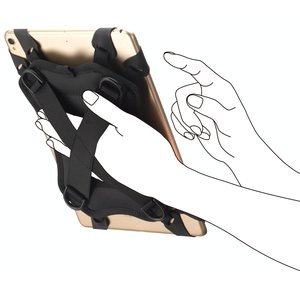 Kit harnais avec support strap et bandoulière tour de cou pour tablette 10" - Adapté pour une tablette seule ou munie de s
