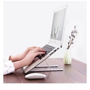 Support de poche ergonomique universel pour pc portable et tablette - Pliable et léger - Adapté à toutes les surfaces plan