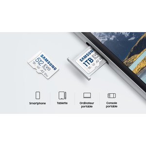 Carte mémoire micro SD Samsung EVO Plus 64 Go, UHS-I, MB-MC64KA/EU, vitesse jusqu'à 160 Mo/s, garantie 10 ans
