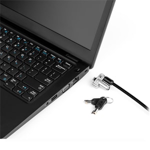 C?ble de s?curit? N17 ? cl? Kensington pour Ordinateur Portable et Tablette avec encoche non standard wedge