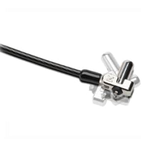 C?ble de s?curit? N17 ? cl? Kensington pour Ordinateur Portable et Tablette avec encoche non standard wedge