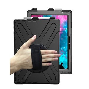 Coque renforcée avec emplacement stylet, bandoulière, poignée rotative et pied support pour SAMSUNG Galaxy Tab Active 4 Pr
