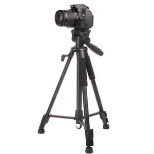 TREPIED AVEC ROTULE 1.4M POUR APPAREIL PHOTO, CAMERA, VIDEOPROJECTEUR ET SMARTPHONE - Hauteur (min/max) : 51/140cm - Poids