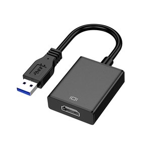 Adaptateur USB-A (M) vers HDMI (F) - Câble : 20cm - Résolution supportée : 1920x1200 / 1080p - Noir
