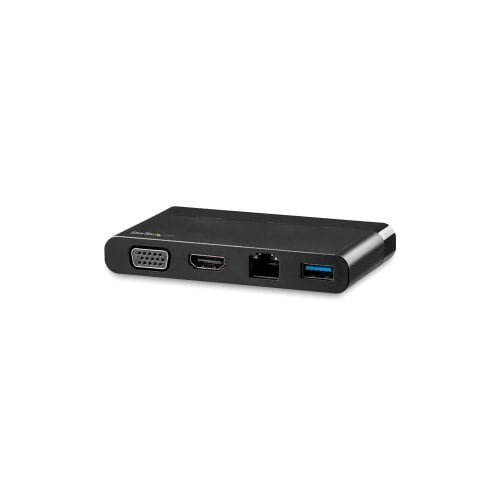 StarTech.com Adaptateur multiport AV numérique avec sorties vidéo HDMI et VGA - USB-A - GbE - Mac/Windows/Chrome - 1 Écran