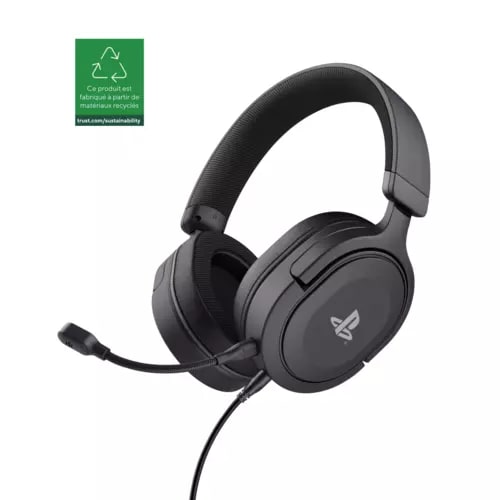 Trust - Casque gaming filaire Licence officielle PlayStation 5™ et écoresponsable pour PS5/PS4 - FORTA