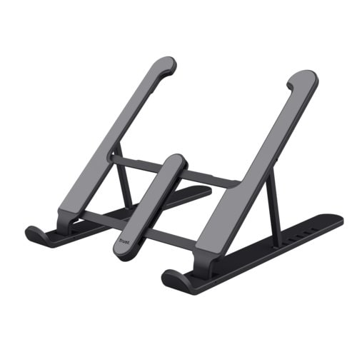 Trust Primo Support Ordinateur Portable Pliable, Support Laptop 16 Pouces Léger Ergonomique, 6 Niveaux de Réglage, Support