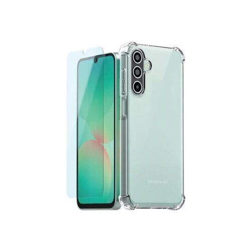 CLEAR CASE + TEMPERED GLASS PACK DESIGNED FOR SAMSUNG A26