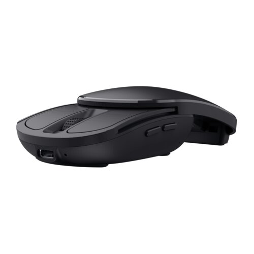Trust-Zylo Souris sans fil compacte silencieuse, pliable et rechargeable autonomie (5 mois) câble de charge USBC inclus