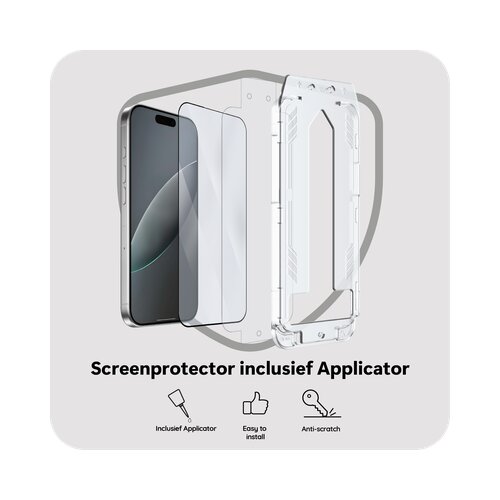 JustinCase - Verre Trempé - iPhone 17/Pro avec Applicateur