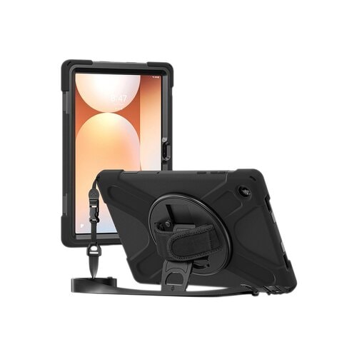 Coque renforcée avec bandoulière, poignée rotative et pied support pour SAMSUNG Galaxy Tab A11+ 11" (SM-X230, SM-X235, SM-