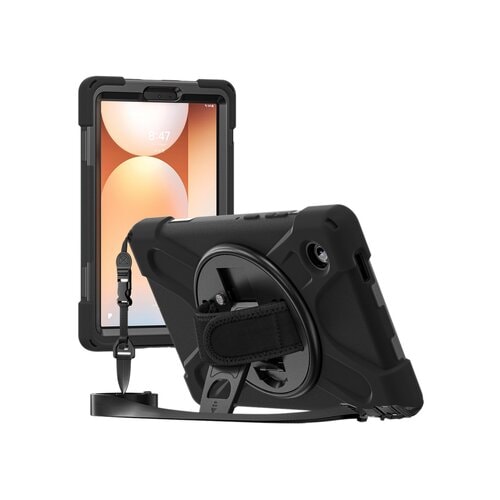 Coque renforcée avec bandoulière, poignée rotative et pied support pour SAMSUNG Galaxy Tab A11 8.7" (SM-X130, SM-X133, SM-