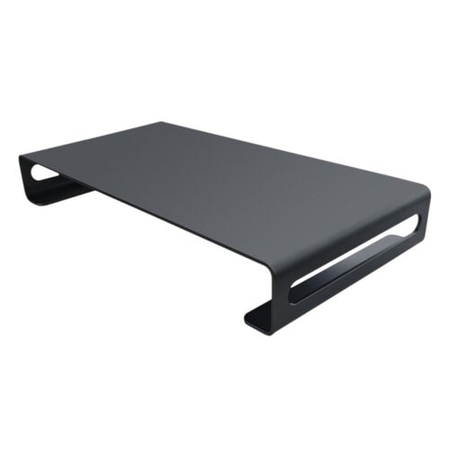 Support réhausseur ergonomique pour moniteur ou écran - Excellente stabilité : structure aluminium monobloc et pieds antid