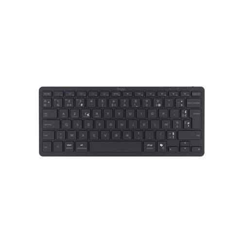 Trust Clavier Bluetooth Nado II compact et silencieux sans fil et multi-appareils-Compatible our PC, Ordinateur Portable, 
