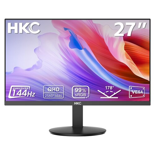 HKC MONITOR 27IN QHD IPS 2/HDMI 2.0+DP 1.4+A/O