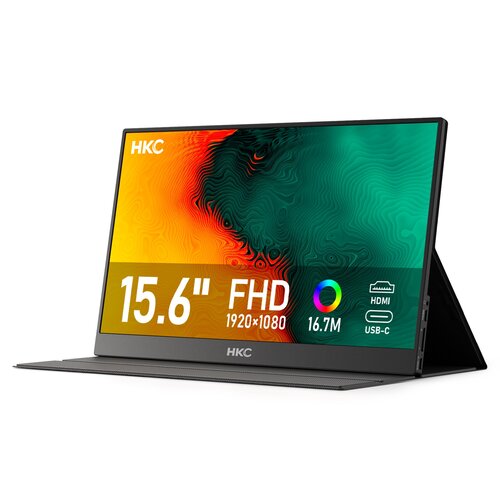 HKC MONITOR PORTABLE 15.6IN IPS FULL HD 2 X TYPE C 1 X HDMI