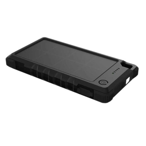Batterie externe solaire IP66 antichoc 10000mAh USB-C 20W et USB-A 22.5W - Entrée/Sortie USB-C PD (20W max) - Sortie USB-A